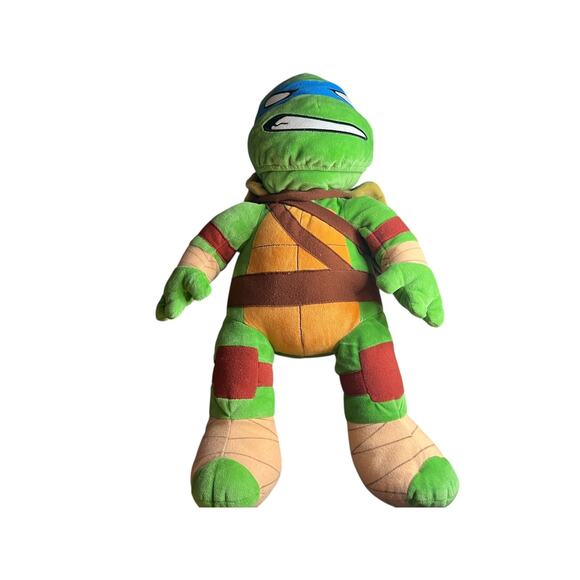 Build a Bear TMNT Teenage Mutant Ninja Turtles LEONARDO 18" Plush Toy Green BAB - Picture 2 of 12
